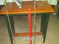 Vintage cast aluminum playground dog swing toy could renovate to spring toy