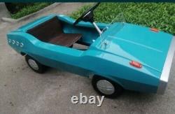 Vintage collectible pedal car USSR. Rainbow