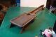 Vintage early FROZEN LAKE RIDER, iron & wood, rubber, red, AWESOME circa 1920's