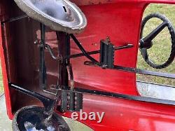 Vintage fire truck pedal car