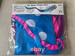 Vintage go fly a kite brand 18 Nylon Dragon Kite 15248 Dolphin Design BRAND NEW