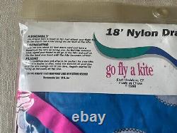 Vintage go fly a kite brand 18 Nylon Dragon Kite 15248 Dolphin Design BRAND NEW