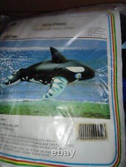 Vintage inflatable toy dolphin croco boy toys