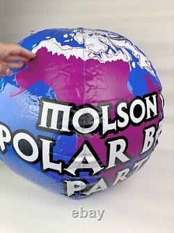 Vintage molson ice polar beach party beach ball 1995