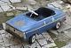 Vintage old rare metal pedal car Moskvich from Russia