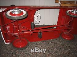 Vintage pedal Fire Truck