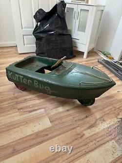 Vintage pedal car boat