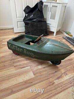 Vintage pedal car boat