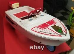Vintage pedal car/boat Rare Murray Jolly Roger Pedal Boat complete with Motor