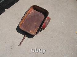 Vintage pedal car tow-behind trailer 1950's. Scarce. Very cool fenders! Unusual