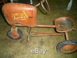 Vintage pedal farm tractor