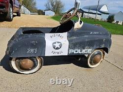 Vintage pedal police car