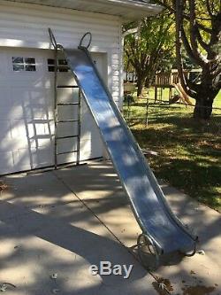 Vintage playground equipment slide