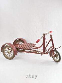 Vintage red tricycle