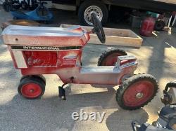 Vintage ride on kids tractor