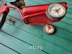 Vntg Rare Original Garton Murray Delivery Cycle Tricycle Trike Wagon Restoration