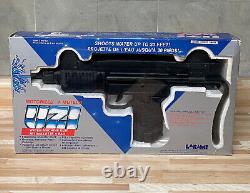 Vtg 1987 LARAMI Motorized UZI Automatic WATER MACHINE GUN 80s Toy NEW IN BOX