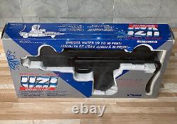 Vtg 1987 LARAMI Motorized UZI Automatic WATER MACHINE GUN 80s Toy NEW IN BOX