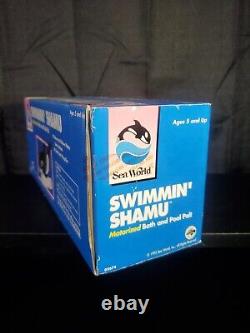 Vtg 1996 Sea World Swimmin Shamu swimming Motorized bath pool toy whale boat