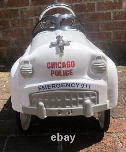 Vtg 70s Chicago Police Pedal Car Gearbox Pedal Car Company Excellent Condition