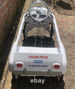 Vtg 70s Chicago Police Pedal Car Gearbox Pedal Car Company Excellent Condition