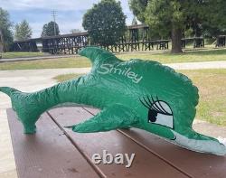 Vtg Inflatable Dolphin Plastic Smiley 1964 Minute Made Co Talks USA READ Pool