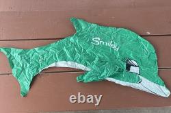 Vtg Inflatable Dolphin Plastic Smiley 1964 Minute Made Co Talks USA READ Pool
