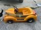 Vtg Kingsbury pedal car Roadster yellow planters peanut 30s 40s 50s ford chevy