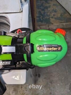 Vtg Larami Super Soaker Super Charger Monster X Gun 1999 With Strap