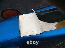 Vtg Late 50s ELKS CLUB 203 Vintage Soap Box Derby Car -Blue Metal Flake Paint