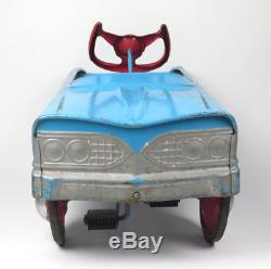 Vtg Murray Tee Bird pedal car blue 1960s pressed steel toy toddler