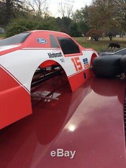 Vtg NASCAR Ford Pedal Car 15 Ricky Rudd NOS never used thunderbird old school