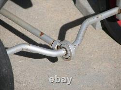 Vtg Only 1 On eBay Push Pull Steel Metal Row Cart Pedal Car Antique Kid Toy Kart