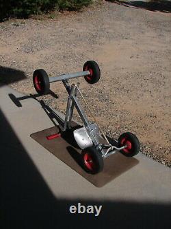 Vtg Only 1 On eBay Push Pull Steel Metal Row Cart Pedal Car Antique Kid Toy Kart