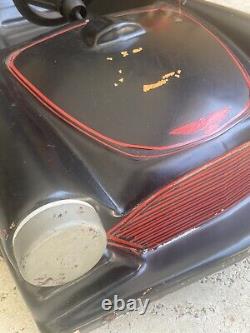 Vtg Pontiac Thunderbird Style Pedal Car 1960's ALL ORIGINAL As Is