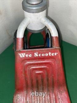 Vtg RARE 50-60's AMF Junior WEE SCOOTER Red Riding Skate Child's Wagon Toy