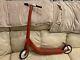 Vtg Retro 1950s/60s Radio Flyer Red Pressed Steeler Push Scooter with Kick Stand