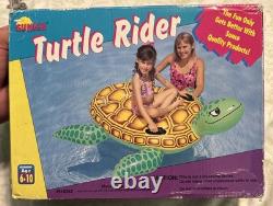 Vtg Sunco Giant Turtle Rider 57Inflatable Pool Float 1998 #N-8363 New Sealed