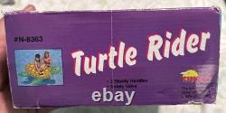 Vtg Sunco Giant Turtle Rider 57Inflatable Pool Float 1998 #N-8363 New Sealed
