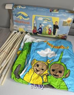 Vtg Teletubbies Ragdoll Playhouse Indoor Play Tent Easy To Assemble Po Lala RARE