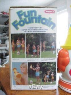 Wham-O Fun Fountain 1979 vintage water sprinkler toy game Clown + Box