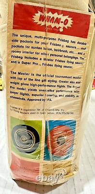 Wham-O Master Frisbee & Super Pro Frisbee Frisbag 1974 VINTAGE UNOPENED RARE