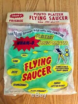 Wham-o Frisbee 1958 New In Bag Collectible Pluto Platter Flying Saucer Vintage