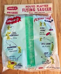 Wham-o Frisbee 1958 New In Bag Collectible Pluto Platter Flying Saucer Vintage