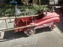 Working VINTAGE GEARBOX JET FLOW DRIVE FIRE TRUCK PEDAL CAR # N-287