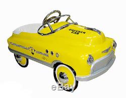 YELLOW TAXI CAB COMET PEDAL CAR KIDS CHILD'S RIDE ON TOY CLASSIC VINTAGE STYLE