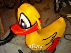 Yellow Duck Spring Ride Playground Ride On Aluminum Vintage Play world systems