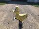 Yellow duck playground ride toy vintage